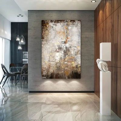 Original Hand Painted Landscape Abstract Oil Painting On Canvas Modern Custom Design