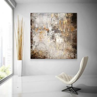 Original Hand Painted Landscape Abstract Oil Painting On Canvas Modern Custom Design