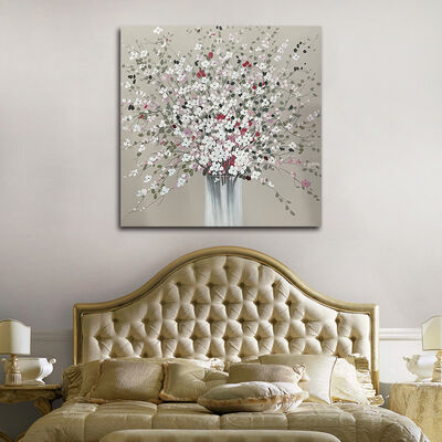 Modern Abstract 3D Relief Texture Hand Painted Oil Painting with Hand Applied Gold Leaf Customized Size Canvas Wall Art