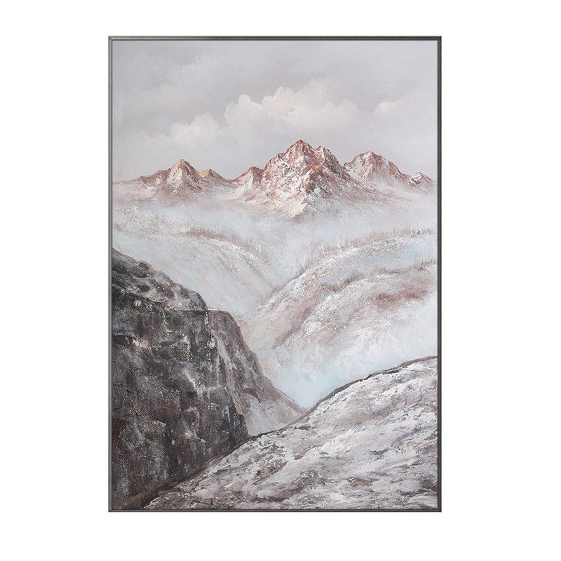 Custom Hand Painted Canvas Oil Painting For Living Room Wall Decor Medium Oil Subjects LANDSCAPE Modern Textured Canvas