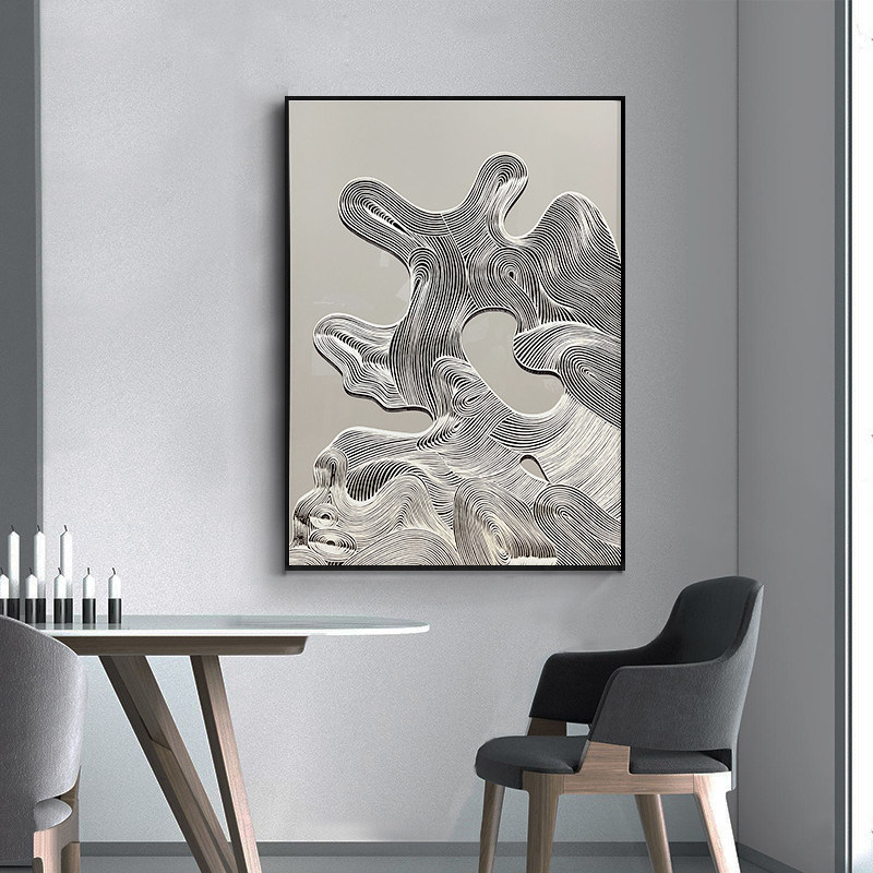 LANDSCAPE Subjects Home Decorative Relief Geometryczny Painting Wall Art 3D Abstract Texture Mural Hand Painted Knife Oil Painting