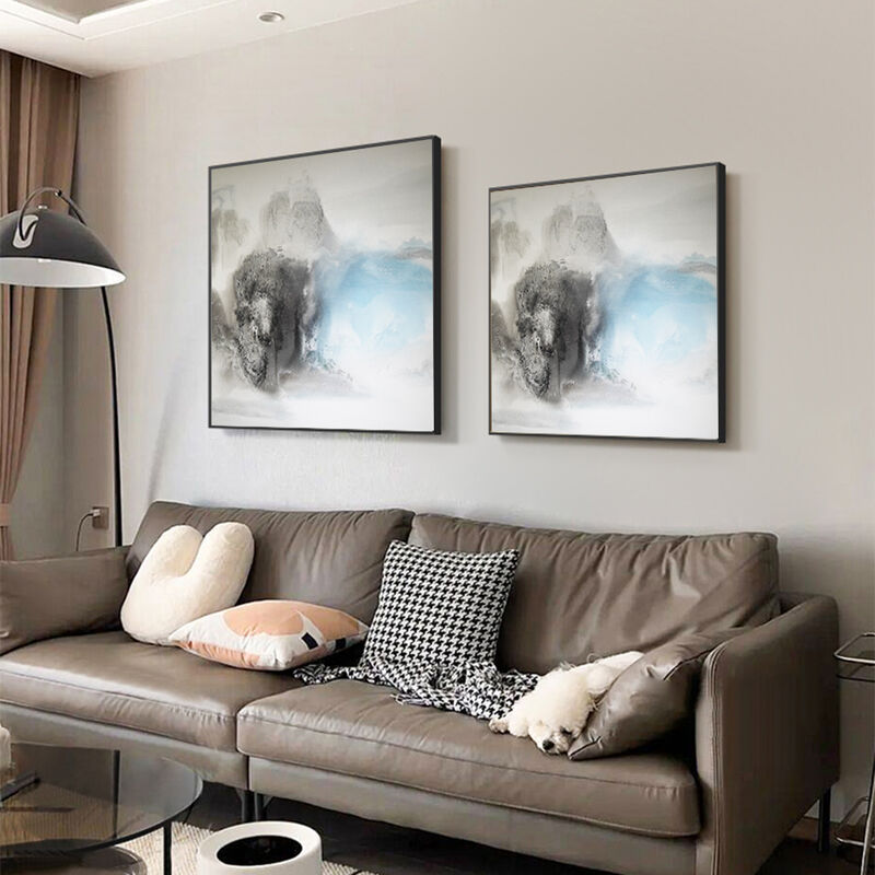 Customized Size 100% Hand Painted Modern Abstract Landscape Oil Painting Canvas Wall Art